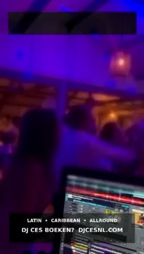 DJ CES draait tijdens een bruiloft met gemengd publiek